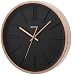 Produktbild UNITY Missouri Wanduhr, schwarzes Zifferblatt, rotgoldfarbenes Gehäuse, 35 cm