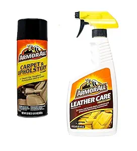 ARMORALL Carpet & Upholstery Cleaner 623 gm & ARMORALL Leather Spray 473 ml