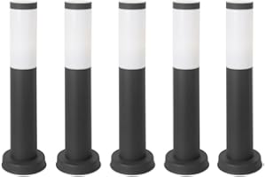 Forlight Koral (5pcs) Borne de jardin extérieure étanche IP55. Borne en acier inoxydable gris urbain 23W