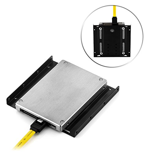 Einbaurahmen für 2,5″ Festplatten / SSD’s auf 3,5″ Adapter Wechselrahmen Mounting Frame Halterung Schienen inkl. Schrauben - 4