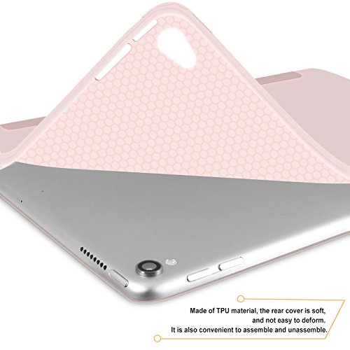 iPad Pro 10,5 Hülle, Infiland Ultra Smart Slim Lightweight TPU Schutzhülle Cover für Apple Neu iPad Pro 10,5″ Display 2017(mit Auto Schlaf / Wach Funktion)(Rosa Goldene) - 7
