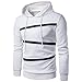 Produktbild JYJM Herren Casual Long Sleeve Shirt Männer Farb Passenden Kapuzen Pullover Herren Slim Jacke Herren Herbst und Winter Warm Shirt Herren Sport Shirt Herrenmode Wild Shirt Herrenjacke