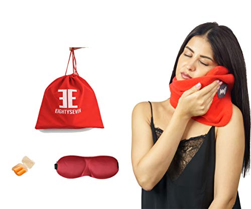 Preisvergleich Produktbild Wissenschaftlich belegt super weiches Nacken unterstützendes Reisekissen - Waschmaschinenfest Unterstützt den Kopf, Hals und das Kinn bei maximalem Komfort in jeder Sitzposition