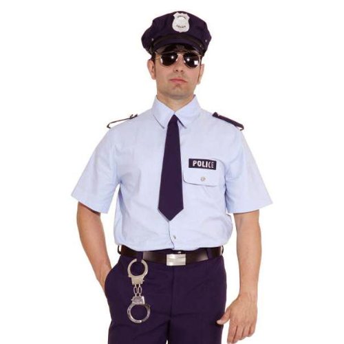 Preisvergleich Produktbild Herren-Hemd Police blau, Gr. 50-52