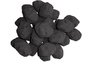 COALS 4 YOU NW LTD 20 Gas Fire Ceramic Small Cast Coals Replacement Replacements/Bio Fuels/Ceramic/Boxed in Branded Coals 4 You packing 279s, Black