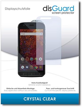 [4 Pack] Caterpillar Cat S61 Screen Protection Film disGuard® [Crystal Clear] Invisible, Transparent, Clear / Scratch Resistant, Easy Install, No Bubbles, Anti-Fingerprint, Anti-Scratch / Film, Protector Film, Screen Protector