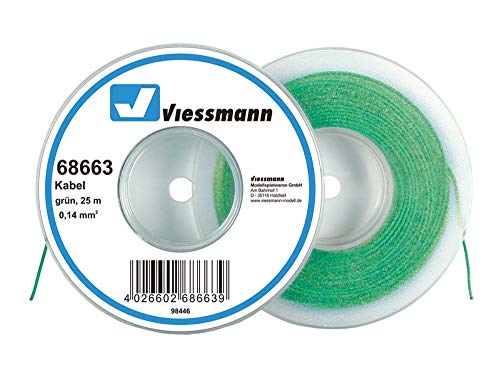 Preisvergleich Produktbild Viessmann 68663 Kabel 0,14 mm² grün 25m