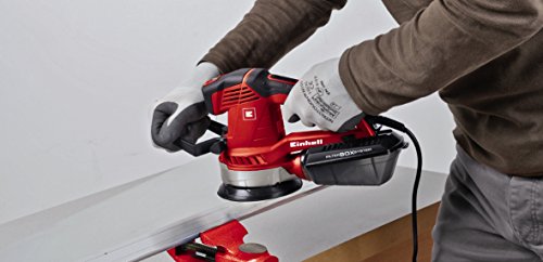 Einhell Exzenterschleifer TE-RS 40 E (400 W, Schleifteller Ø 125 mm, Drehzahlregelung, Staubfangbox und Absaugadapter, Koffer) - 6