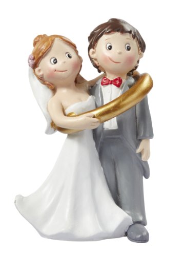 Hochzeitspaar * Brautpaar im Ring * Tortendekoration * Tortenfigur * Tischdekoration