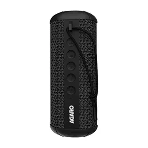 AGARO Reloaded Waterproof Portable Bluetooth Speaker with Mic & Extra Bass (Black)