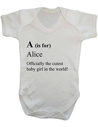 Personalised Dictionary Definition Letter Name Is For Cutest Boy Or Girl In The World Custom Baby Onesie Vest