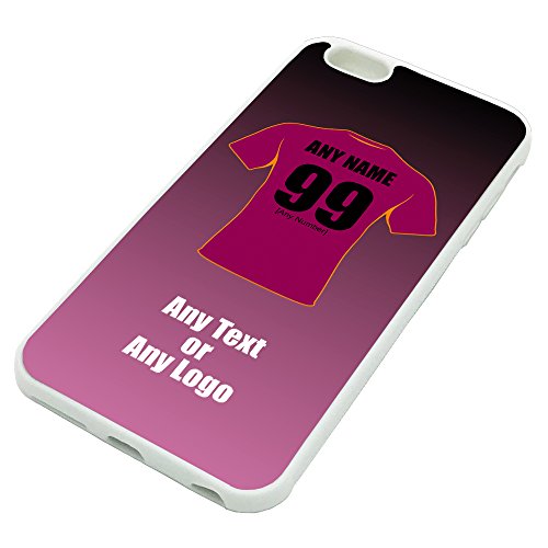 Personalised Gift - Huddersfield Giants iPhone 6 / 6s Plus Case ( White , Rugby League Design Theme) - Any Name / Message on Your Unique - Apple 6+ 6s+ 6Plus 6sPlus TPU Mobile Cover - Fartown The Clarent and Golds