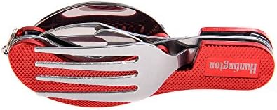 Huntington 4-Piece Camping Fork/Knife/Spoon/Bottle Opener Set, metal, K544
