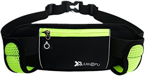 Running Belt with Water Bottle Holder Fitness Waterproof Bum Bag Cycling Water Bottle Waist Bag Jogging Belt Dog Walking Bag Perfect for Travel Holidays Camping Climbing Hiking Outdoor Sports Fit iPhone 7 plus Galaxy S6,S7 Edge