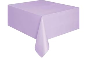 Unique- Plastic Tablecover Rectangle Tovaglia Plastificata, Lavanda, 5081