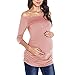 Produktbild Bestes Muttertagsgeschenk !!! Beisoug Sexy Women Pregnancy Casual Eine Schulter Tops Pflege Umstandsmode