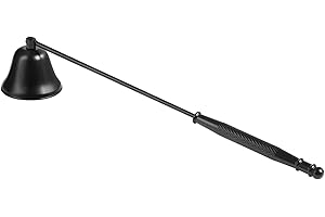 Ninoclar Candle Snuffer Tool,Stainless Steel Candle Extinguisher Wick Snuffer Accessory with Long Handle,Candle Accessory (BLACK)