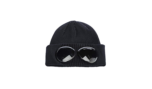 CP Company Goggle Beanie Hat in Navy 