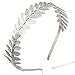 Price comparison product image PIXNOR Headband Leaf Branch Bridal Hair Band Tiara (Silver)