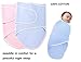 Baby newborn 100% cotton swaddle swaddling blanket wrap pink or blue boy or girl recommended (Blue)