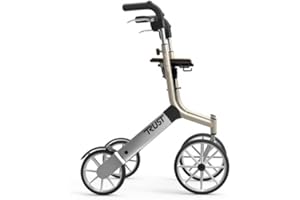 TRUST CARE Trustcare Let's Go Out - Andador con ruedas, color beige y plateado