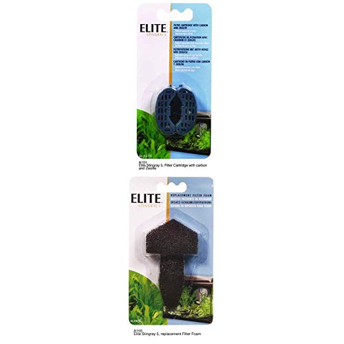 Elite Stingray 5 Filter replacement Carbon Cartridge and Foam Filter Pad