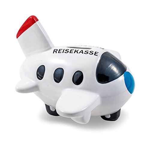 Pajoma 20262 Spardose Reisekasse, Keramik, Höhe 12 cm
