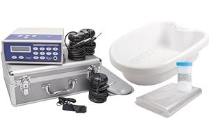 ‎CHI-ENTERPRISE Ion Cleanser Classic – Detox-Komplettset mit Fußwanne, Alu-Koffer, Infrarot-Hüftgurt & Zubehör, hydro-galvanisches Elektrolysegerät mit digitalem Display – CHI-ENTERPRISE