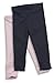 STYLE MIXX Baby Girls Infant Toddler 2 Pack Soft Leggings Jeggings Trouser Pants With Frill (6-9 MONTHS, PINK/NAVY)