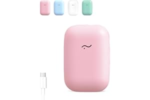 ELMWAY STB-027 Portable UV Toothbrush Sanitizer Case by ELMWAY – Magnetic Wall-Mounted Toothbrush Holder & Travel Case with Fan & Heated Drying (Heating via USB-C) – Pink