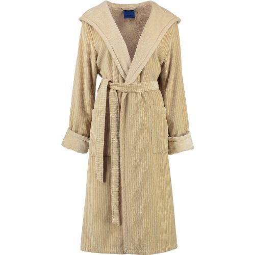 Preisvergleich Produktbild JOOP! Damen Kapuzen-Bademantel ELEGANCE / 1624 Travertin - 40 / 42