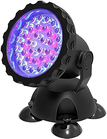 Verilux ? Garden Fountain Pool Pond 36 LED Underwater Spot Light Submersible Lighting Aquarium Fish Tank with EU Plug - (RGB, 100 * 70 * 28mm )