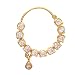 Geode Delight American Diamond studded Gold Plated Pierced Nosering for Women & Girls RS.399.00