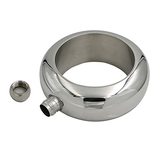 lanshulan 304 Edelstahl Armband Flachmann und Trichter Set 3,5 Oz - 3
