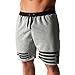 Produktbild Jogginghose Pants Herren Sommer kurze Hose Herrenmode Strand Hosen Sweatshorts Kurze Hosen Beaching Jogger Turnhallen Kurz Shorts Pant Fitnesshose Trainingshose Jogger Stretch Schwimmen Hosen Sweat-Shorts Hose Sport-Pants Sweatpant Männer Loose Hose Fitness Hose🔥 LMMVP🔥 (M, Grau)