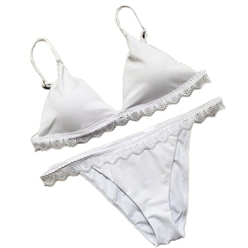 Damen Bikini-Set Internet Push-up gepolsterte Bikini-Set Badeanzug (M) - 4