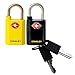 Produktbild STANLEY TSA Vorhangschloss Combo 20mm schwarz & gelb, gleichschließend, 2 Schlüssel, S742-064, Schloss, Bügelschloss