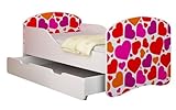 Clamaro ‚Traumland‘ Kinderbett (34 Motive + Wunschname) 70×140 oder 80×160 inkl. Matratze, Lattenrost, Bettkasten (Unterbett Schublade auf Rollen), keine scharfen Kanten und Ecken durch umlaufende ABS Kantenschutzleisten - 2