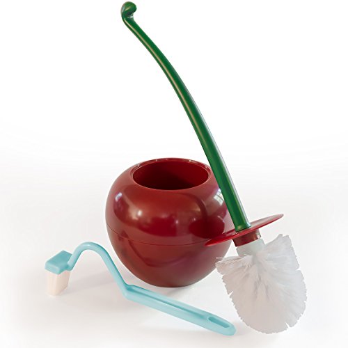 GreatPacks Toilettenbürste – Design: Rote Kirsche – Dekorative Toilettenbürste in Frucht-Optik - 2