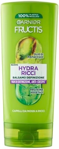 Garnier Fructis Balsamo Definizione, Per Capelli da Mossi a Ricci, Anti-Crespo, Per una Chioma Morbida e Luminosa, Hydra Ricci, 200 ml