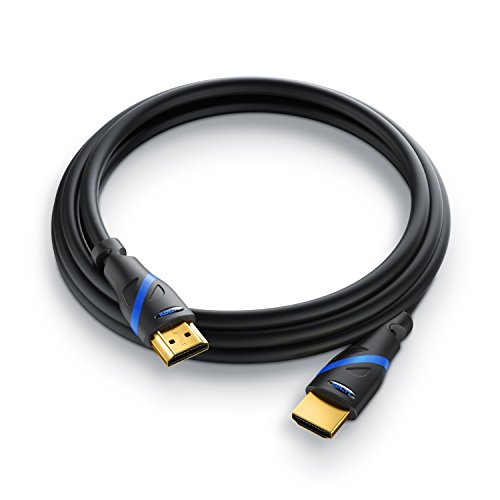 CSL – 1m HDMI Kabel 2.0a / 2.0b | Ultra HD 4k 60Hz 18 Gbit/s | neuster Standard | High Speed HDMI 2.0 | Ultra HD / Full HD 1080p | 3D / ARC / CEC / HDCP / HDR | 3-fach geschirmt | hohe Bandbreite mit bis zu 18 Gbit/s - 3