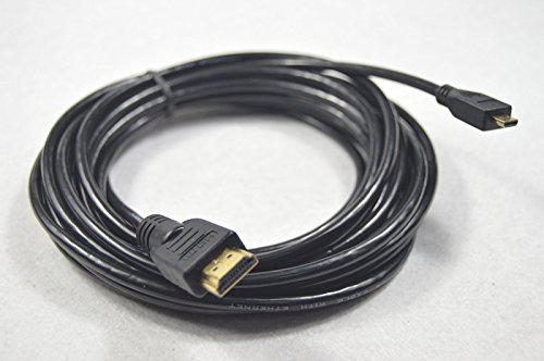 m-one 5 Meter (4,9 m) Micro-HDMI auf Standard-HDMI Video Kabel für – Sony Cyber-Shot dsc-rx10 m2, RX1R, dsc-rx1rm2 – Digital kamera