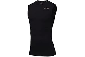 TCA Men's HyperFusion Compression Shirt Base Layer Workout Training Running Gym Compression Vest Under Shirt - Compression Vest Men, Compression Tops for Men, Compression Shirt Men
