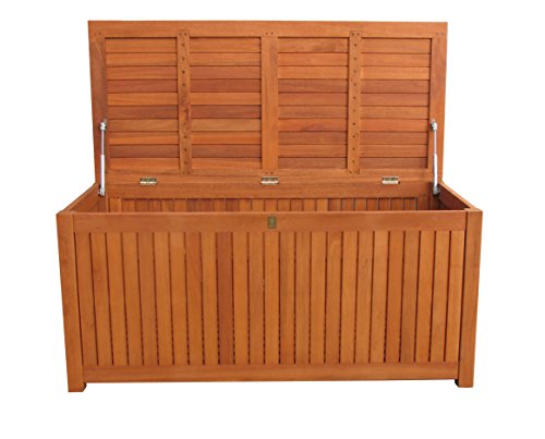 Kissenbox 130cm Auflagenbox Gartenbox Truhe Eukalyptus - 2