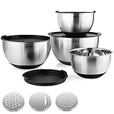 Einfach zu reinigen: Unsere hochwertigen Edelstahlschalen sind Spülmaschinengeeignet, sie sind auch sehr pflegeleicht. Darüber hinaus haben sie Rostbeständigkeit und können für viele Jahre verwendet werden.