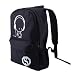 Produktbild OUTAD Luminous Student Schultasche Lässig Rucksack Männer Pack Reise Rucksack, schwarz