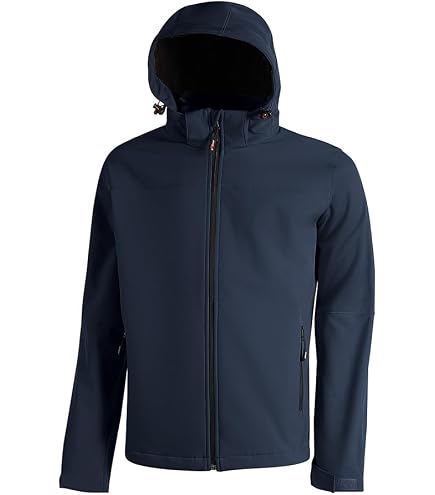 U-Power MIKY, Giacca Softshell, con Multitasche, Tessuto Stretch, Antivento, Idrorepellente, Capospalla, Con Polsini Elasticizzati, Bande Riflettenti ( YELLOW FLUO_42XL