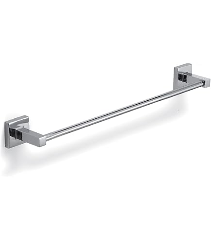Gedy | Doppio Appendiabiti da Parete Bagno Tonale in Acciaio Inox e Cromall, Appendi Asciugamani Fissabile con Viti Incluse, Cromato, 2,4x7,6x5,8cm