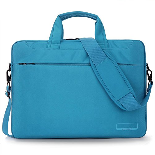 BRINCH 15,6 Zoll Oxford Gewebe Laptoptasche Messenger Bag Umhängetasche Schulterhülle Aktentasche Henkeltasche für 15 - 15,6 Zoll Laptop/ Notebook/ MacBook/ Chromebook Computer mit Schulterriemen und Griffe,Blau