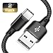 Produktbild CQueang USB-zertifiziertes Typ C Kabel, Nylon geflochtenes Schnellladekabel für Samsung Galaxy S9 S8 Note 9 Pixel, LG V30 G6 G5, Nintendo Switch, OnePlus 5 3T (schwarz) weiß